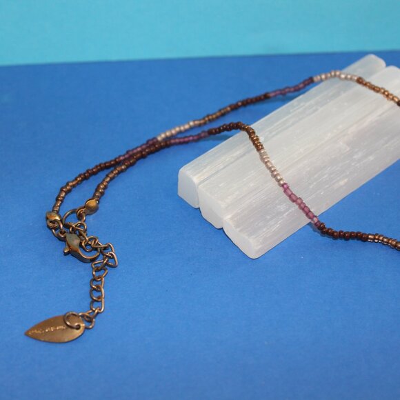 Coldwater Creek Small Glass Beaded Necklace - Picture 3 of 3